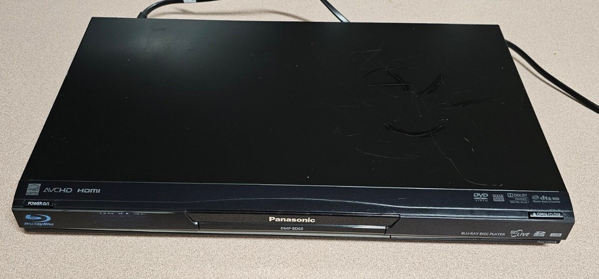 Panasonic DMP-BD60 Blu-Ray Player no Remote 37988983483| eBay