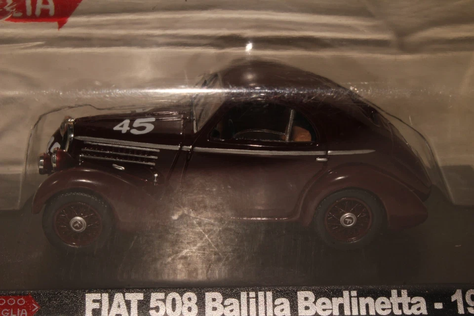 Coche de rally Starline Models 1936 Fiat 508 Balilla Berlinetta, escala 1:43 en caja Foto 3 de 4