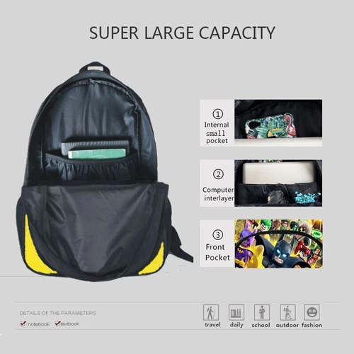 Ninja Kidz Backpack Shoulder Bags Pencil Box Case 3pcs/Set Backpack BookBag - Picture 2 of 16