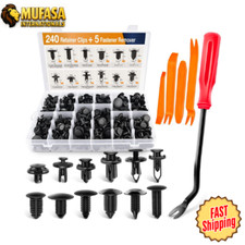 240PCS Car Bumper Retainer Clips Rivets Kit for GM Ford Honda Toyota Chrysler