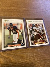 2006 Score SCORECARD SP /750 Rogers #281 & Devoe #297 Football Cards (v)
