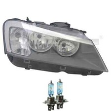 Scheinwerfer Frontscheinwerfer rechts H7/H7 für BMW X3 F25 inkl. Osram Lampen
