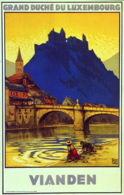400316 Grand duche du Luxembourg Vianden WALL PRINT POSTER US