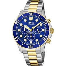 Lotus L18757/1 Men's Blue Dial Chronograph Two Tone Watch