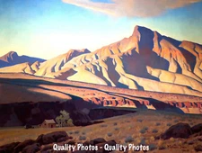 Home of the Desert Rat 8.5x11" Photo Print Maynard Dixon Western Landscape Art 