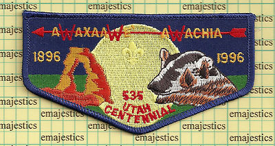 BSA OA LODGE 535 AWAXAAWE AWACHIA 1996 AUCTION DONATION ISSUE S-3 FLAP