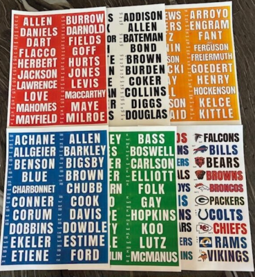 Fantasy Stickers Espn Fantasy Football Draft Kit 2024 Celene