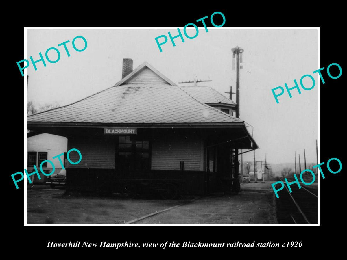8x6 HISTORIC PHOTO OF HAVERHILL NEW HAMPSHIRE BLACKMOUNT RAILROAD