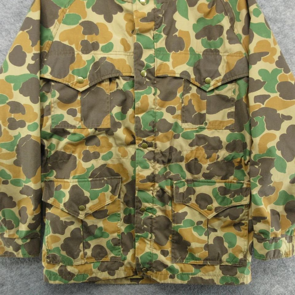 VTG Browning Jacket Mens Medium / Large Camo Hunting Made in USA Canvas 80s 90s - Image 3 of 4
