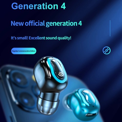 Bluetooth Mini Headset Wireless Computer Earphone Music Earpiece for Cellphones - Picture 3 of 17