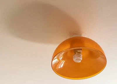 Retro Vintage Plastic Orange Ceiling Light Shade 3d Ceiling