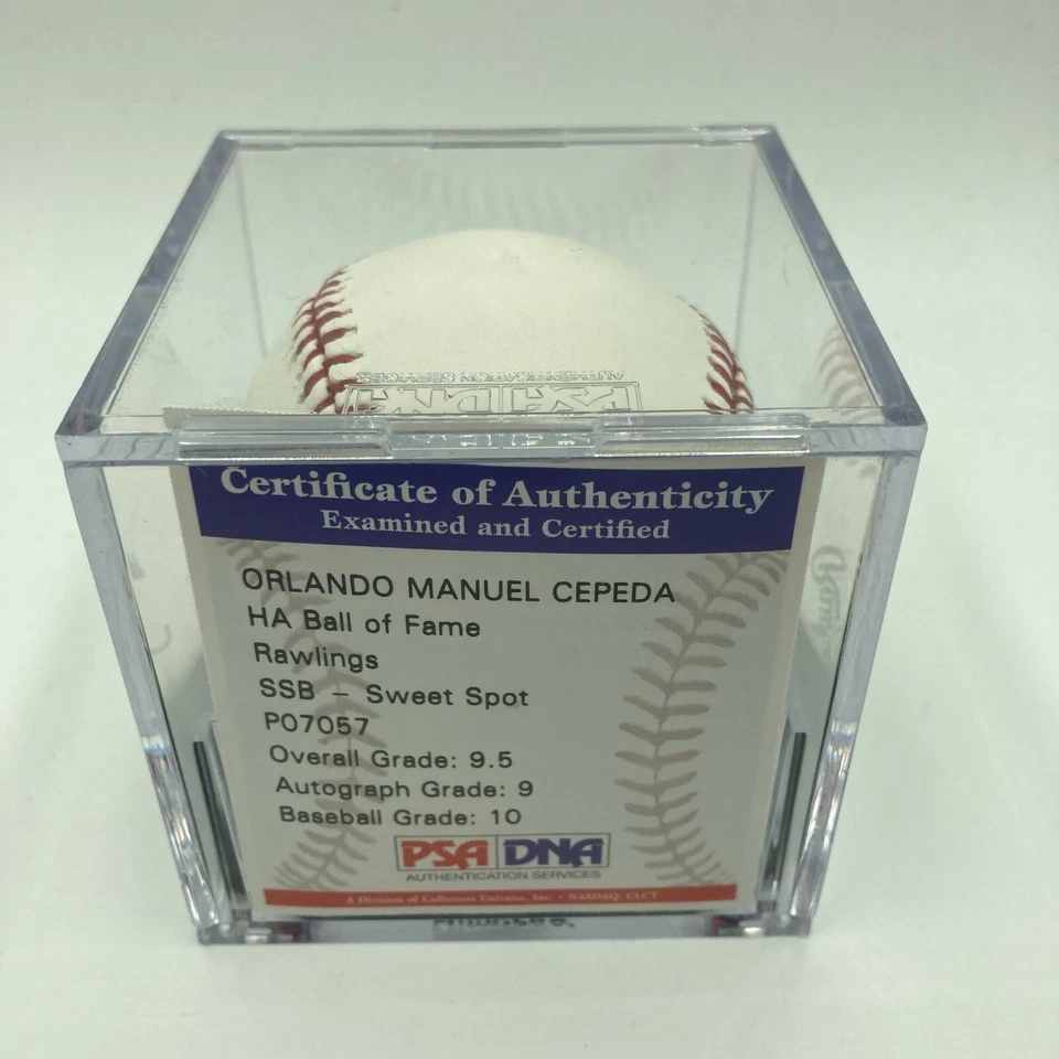 Orlando Manuel Cepeda Signed Major League Baseball PSA DNA Graded MINT+ 9.5 - Image 2 of 4