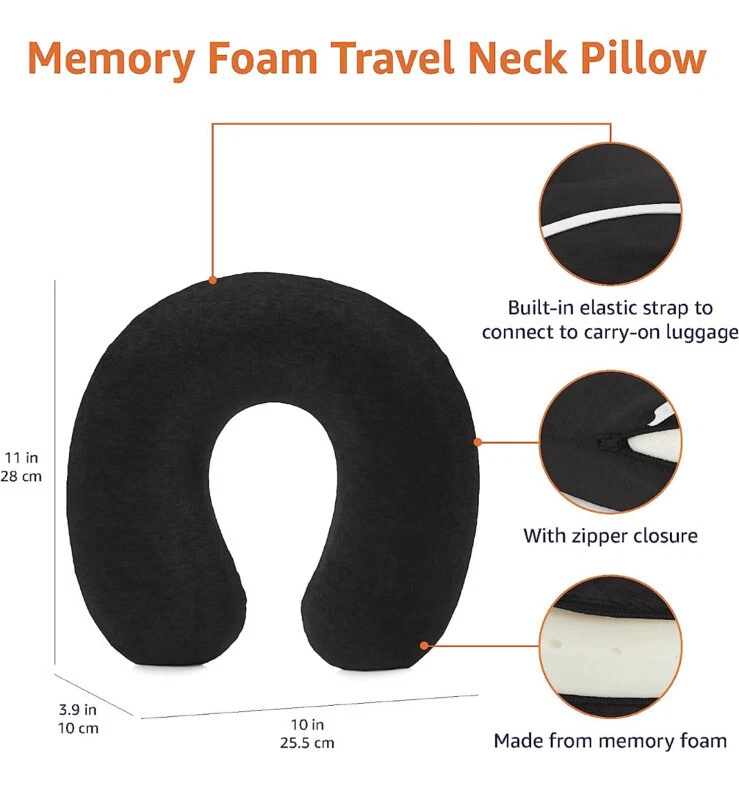 Memory foam travel pillow cheap amazon