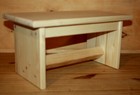 Sitzbank, Schemel, Hutsche, Hocker, Blumenbank aus Fichte Natur  40 x 20 x 20 cm