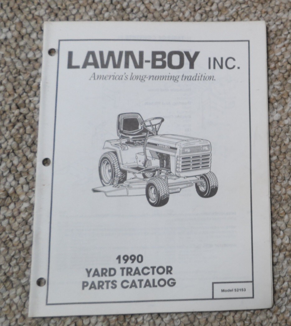 Lawn-Boy 1990 Yard Tractor Parts Catalog. Lawn Mower | eBay
