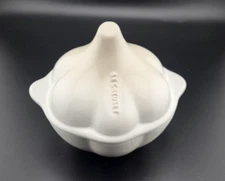 Le Creuset Mini Casserole Garlic - 10 Oz - Meringue - Harvest Collection - NIB