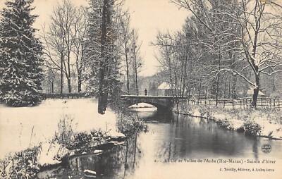Old postcard 52 ETUF AND VALLEY OF DAWN WINTER SEASON