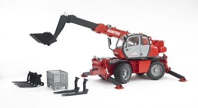 Bruder Spielzeug 02129 Manitou Teleskopstapler Zubehör Baumaschine Baufahrzeug