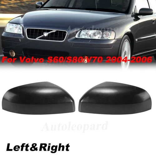 Premium Rear Mirror Back Cover 2 Pack Left Right For Volvo S60 S80 V70 2004-2006