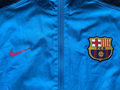 BARCELONA 2009 FOOTBALL SOCCER TRACK TOP JACKET NIKE 382245-419 sz