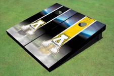 Appalachian State University "A" Field Long Strip Alternating Custom Cornhole Bo