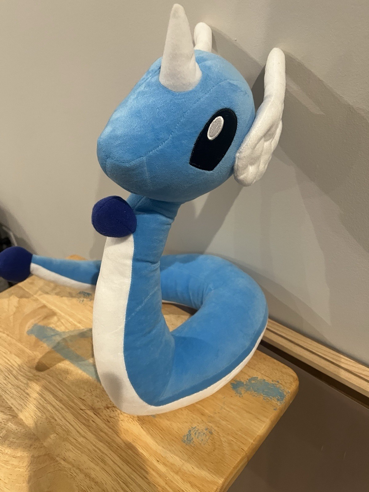 Pokemon Center Exclusive Dragonair Sitting Cuties Plush Stuffed Toy Dragon Doll
