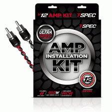 T-Spec V12-8RAK 8 AWG 950W Complete Amp Installation Kit with RCA Cable New
