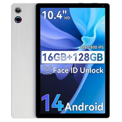 10.36'' Android 14 Tablet 16GB RAM 128GB ROM Octa-Core Face ID, Wi-Fi 6 IPS HD