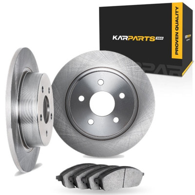 For Volkswagen Eos 2007-2009 Brake Rotor Set Rear | Cast Iron | Vented Rotor