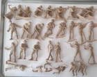 29 TOY SOLDIERS LOT 2.5" MARX TAN US GIs WWll
