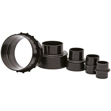 SIP 5pc Dust Collector Adaptor Set Adapts - 105mm, 70mm, 45mm, 40mm & 35mm Sizes