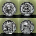 EATON FINE DINING Apothecary Set Of 4 Halloween 7.5” Plates