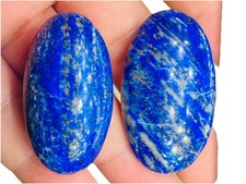 Lapis Lazuli Palm Stone Natural Polished Crystal Meditation Healing Gem 2pcs