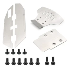 Metal RC Car Front & Rear Skid Plates Chassis Armor For Traxxas 2WD Slash 1/10 M