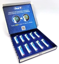 Oral-B Replacement Brush Heads Cross Action X-Shaped White 10 Count