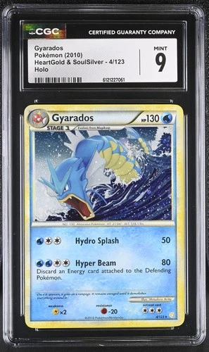 CGC 9 MINT Gyarados 2010 HeartGold & SoulSilver 4/123 Holo Pokemon Card