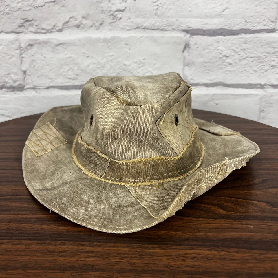 Real Deal Brazil Mens L Zombieland Woody Harrelson Tallahassee Tarp Safari Hat - Image 4 of 4