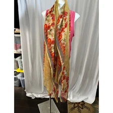 Floral & Geometric Oversized Scarf