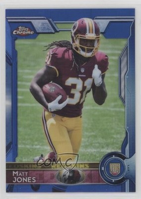 2015 Topps Chrome Rookies Blue Refractor 76/199 Matt Jones #153 Rookie RC 2r7