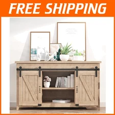 Mini Sliding Barn Door Hardware Kit - 5FT Double Door