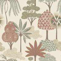Belgravia Akiko 2333 Tapete Beige Rosa Floral Botanisch Waschbar Modern