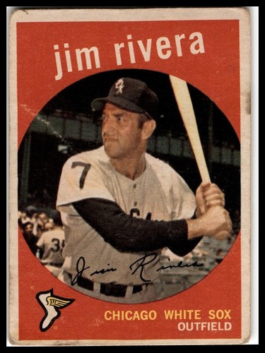 Jim Rivera [White Back] #213 1959 Topps card