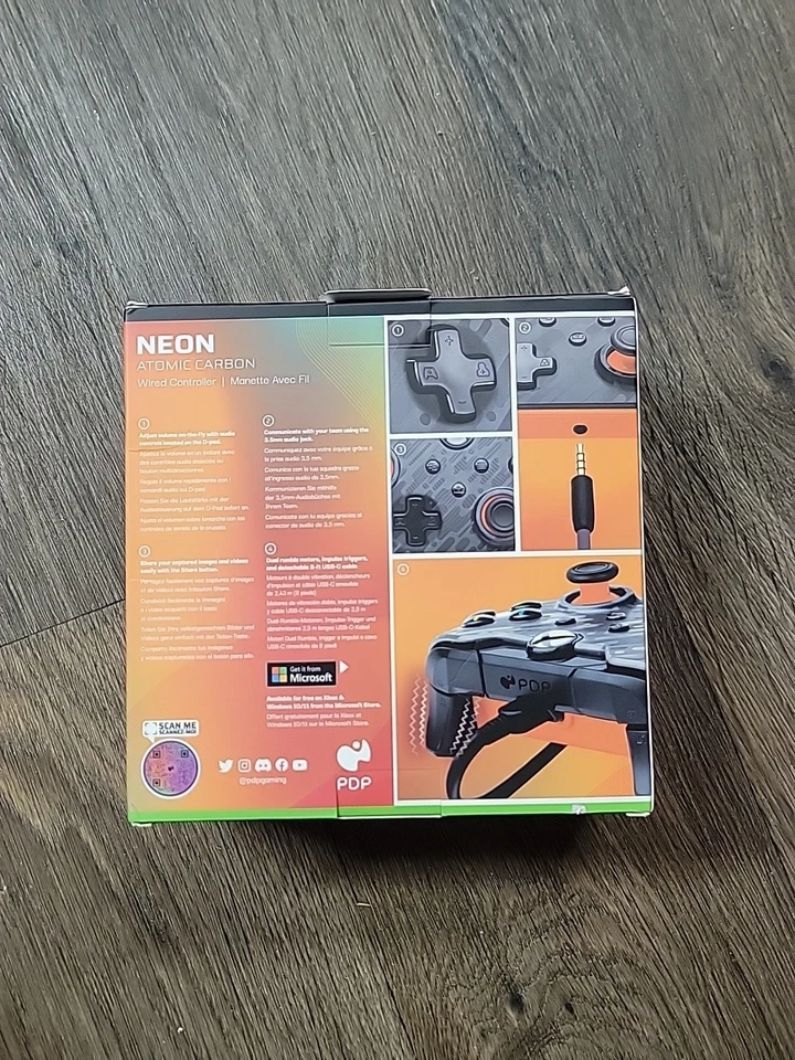 🌹 Neon Atomic Carbon Wired Controller for XBOX Series X-S ONE By PDP *NEW* - Image 2 of 2