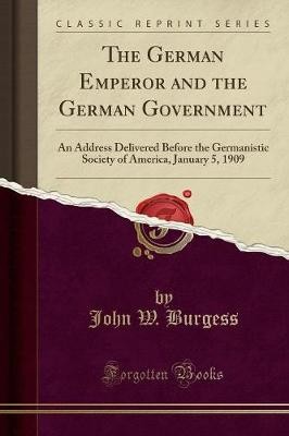 The German Emperor and the German Government An Ad