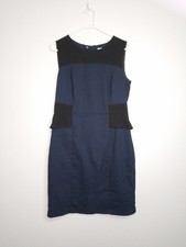 Target  Ladies Fully Lined Blue Black Corporate Work Dress size 12 VGC