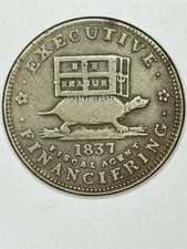 1837 Hard Times Token Illustrious Predecessor / Executive Financiering HT-34