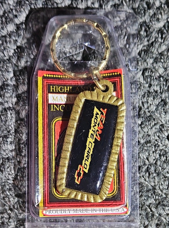 Monte Carlo Keychain Chevrolet Chevy Vintage ~Made In The USA