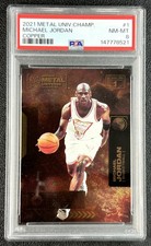 MICHAEL JORDAN PSA 8 2021 SKYBOX METAL UNIVERSE CHAMPIONS #1 COPPER 8521