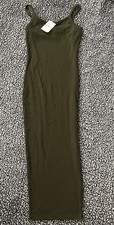 NWT Women’s Forever 21 Long Body Con Tank Dress Green Size Medium