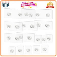 15 Pack Shower Caddy Adhesive Replacement Hooks No Drill Bathroom Shelf Mount
